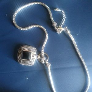 BLACK STONE  NECKLACE